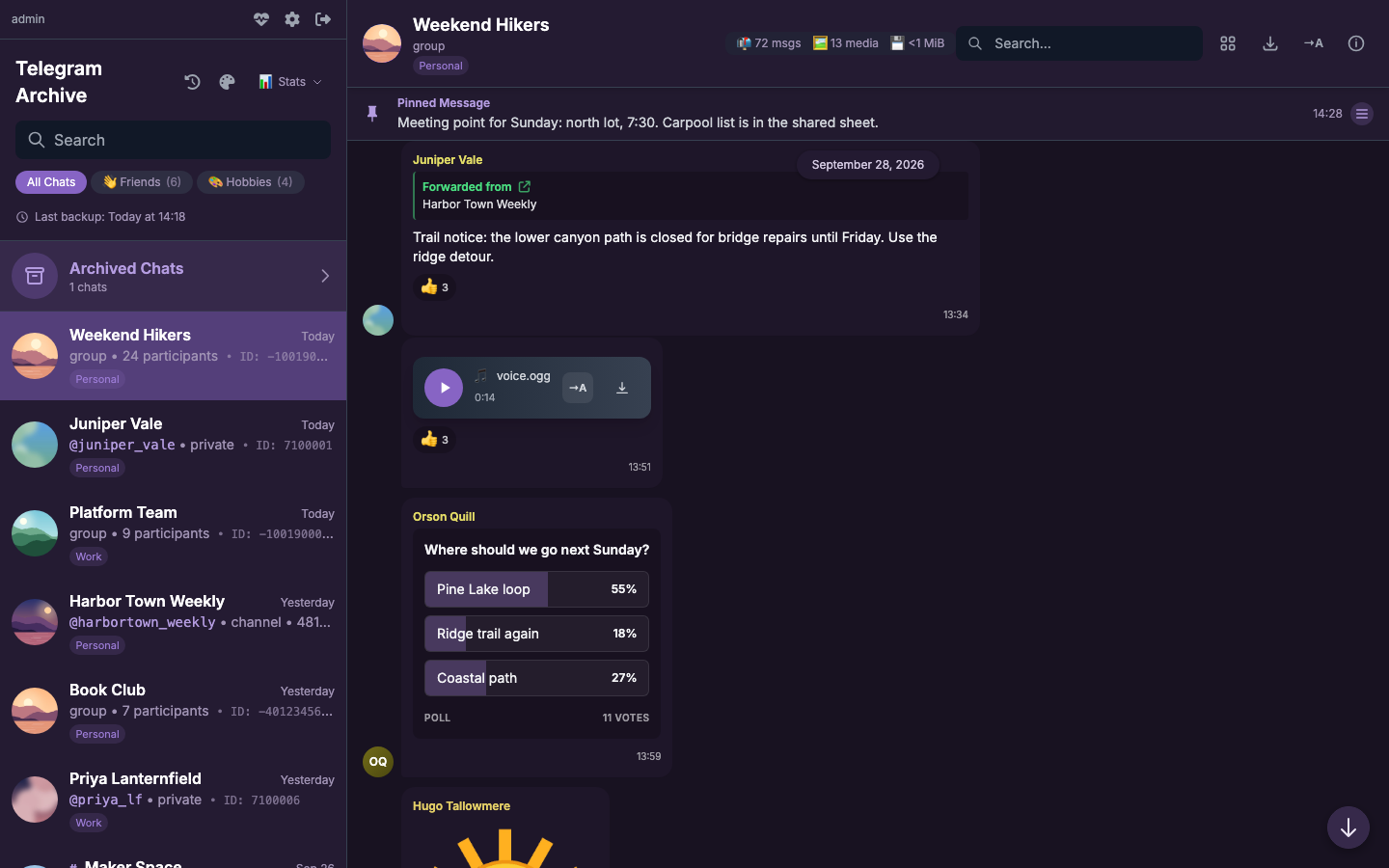 Aubergine theme