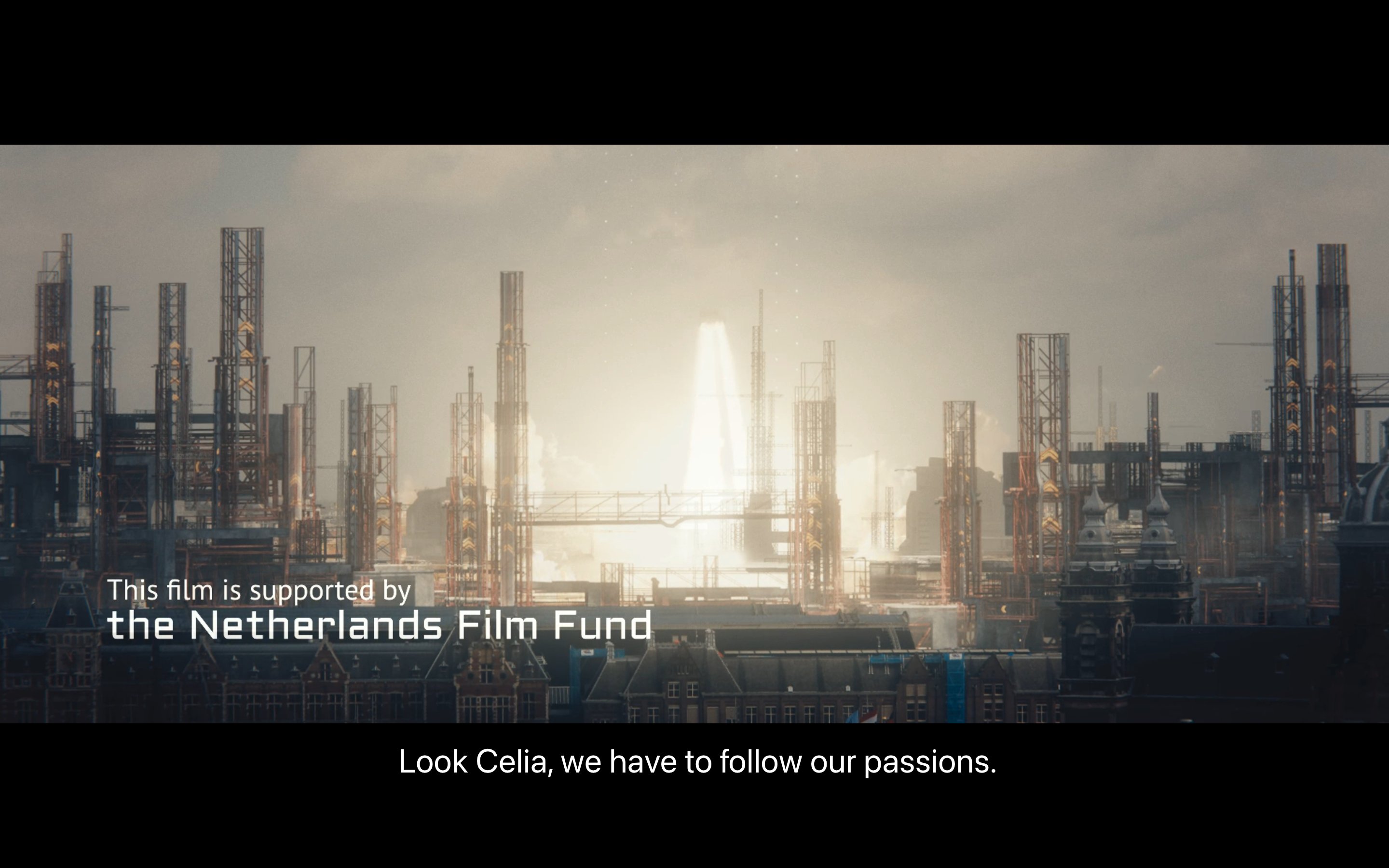 Tears of Steel playing in Jellyfin with the subtitle track WhisperSubs made from its audio